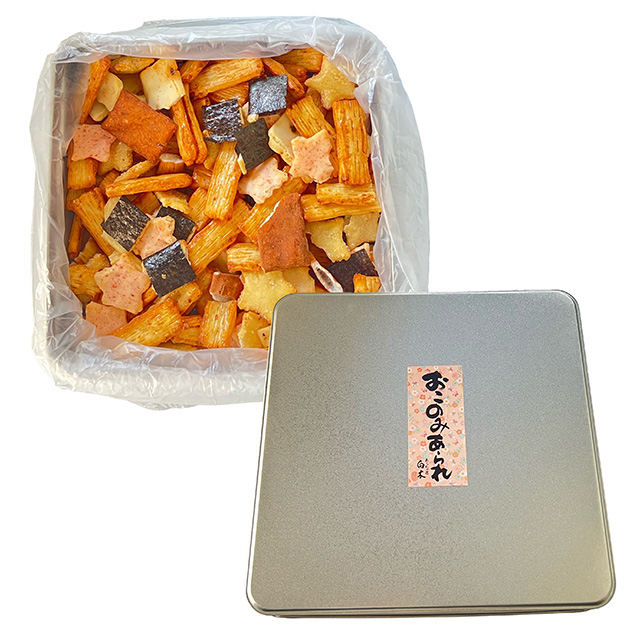 数量限定 おこのみあられ缶 1/4缶 700ｇ画像