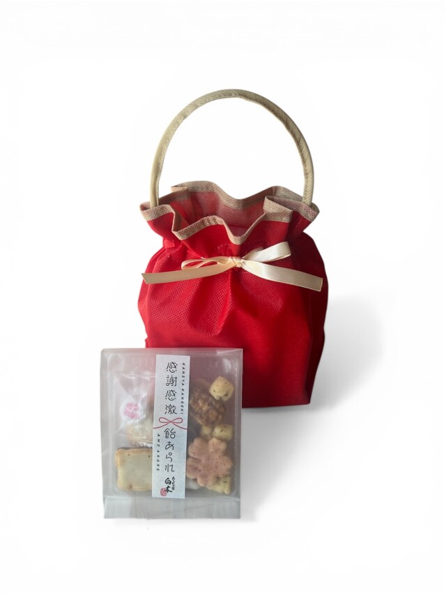 感謝感激飴あられ（巾着袋入）リンク画像